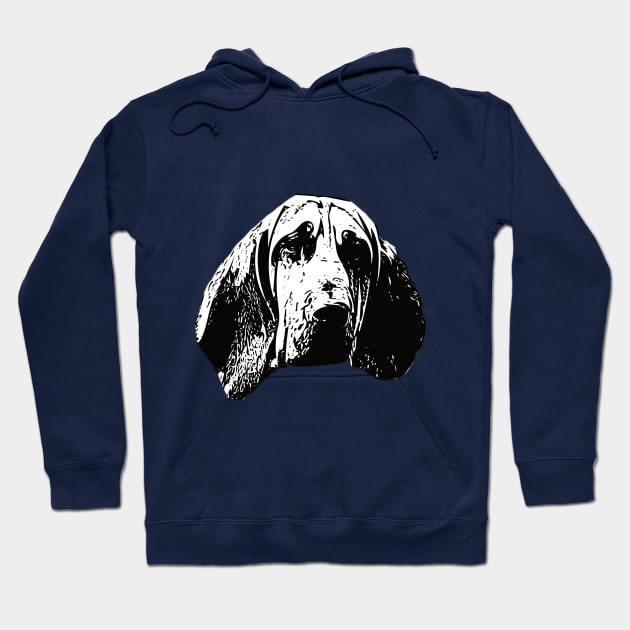 Bloodhound Face Hoodie by DoggyStyles